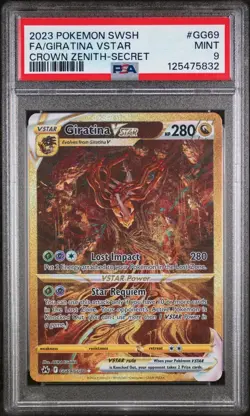 Giratina VSTAR GG69/GG70 Crown Zenith GOLD Pokemon Card SWSH TCG PSA - Image 1
