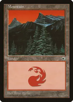 Mountain (B) Portal HEAVILY PLD Basic Land MAGIC THE GATHERING MTG CARD ABUGames - Image 1