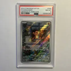 Pokemon Charmander TCG Black Star Promo Card Obsidian Flames SVP en 044 PSA 8 - Image 1