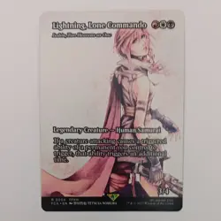 Lightning, Lone Commando SHOWCASE MTG Rare Magic Final Fantasy 13 FFXIII - Image 1