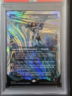 MTG PSA 10 Elspeth, Storm Slayer (Ghostfire SC) (Halo Foil) Tarkir: Dragonstorm - Image 2