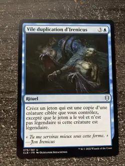 CARTE MAGIC MTG VILE DUPLICATION D’IRENICUS LA BATAILLE PORTE DE BALDUR NEUF FR - Image 1