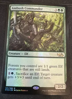 Ambush Commander *FOIL* Duel Decks Elves vs Goblin Magic the Gathering MTG - Image 1