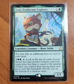 Magic MTG Loot, Exuberant Explorer FDN 0106 Regular Rare - NM condition - Image 1