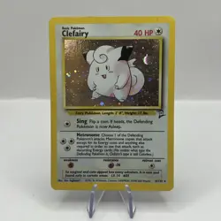 Clefairy 6/130 Holo Pokemon Card - Base Set 2 - Moderately Played - Image 1