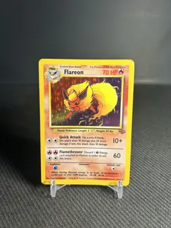 Pokemon TCG Flareon 3/64 Jungle Holo Rare MP - Image 1