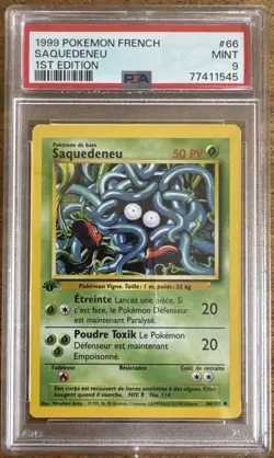 Carte Pokemon FR Wizards Set De Base Edition Ed 1 Saquedeneu 66/102 PSA 9 Pca - Image 1