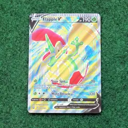 Pokemon Battle Styles Flapple V (Full Art) 143/163 Card CRIMP ERROR - Image 1