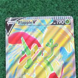 Pokemon Battle Styles Flapple V (Full Art) 143/163 Card CRIMP ERROR - Image 3