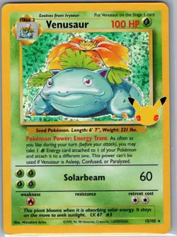 Venusaur 15/102 Celebrations: Classic Collection - Pokemon Card - NM - Image 1