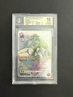 2024 Union Arena Code Geass Winner Card C.C. UEPR/CGH-1-077 BGS 10 PRISTINE - Image 1