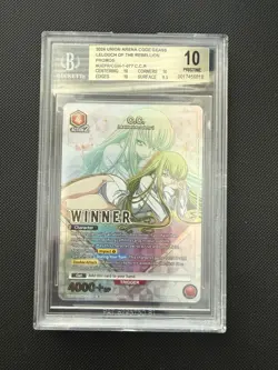 2024 Union Arena Code Geass Winner Card C.C. UEPR/CGH-1-077 BGS 10 PRISTINE - Image 2