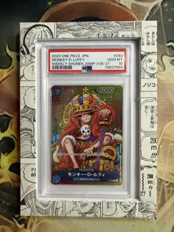 Monkey D Luffy P-043 PSA 10 Weekly Shonen Jump Promo One Piece Card UK SELLER - Image 1
