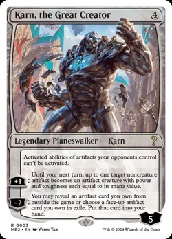 MTG - Karn, the Great Creator - White Border - MB 2 - Magic the Gathering - Image 1