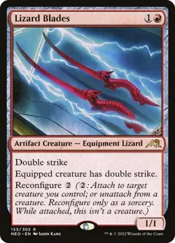 MTG - Lizard Blades - Kamigawa: Neon Dynasty - Magic the Gathering - Image 1