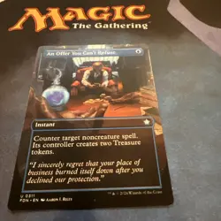 An Offer You Can't Refuse (Borderless, Regular, #311, NM) Foundations (FDN), MTG - Image 1