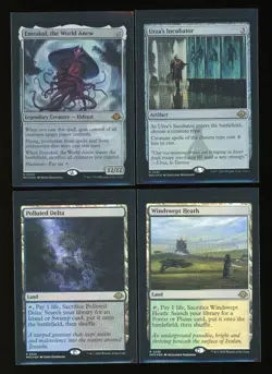 MTG FOIL Emrakul World Anew URZA'S INCUBATOR Polluted Delta WINDSWEPT HEATH EDH - Image 1