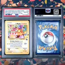 2021 POKEMON CELEBRATIONS CLASSIC COLL #24 BIRTHDAY PIKACHU-HOLO PSA 10 - Image 2