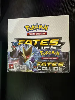 2016 Pokemon Fates Collide EMPTY Booster Box Display & EMPTY Booster Packs Set - Image 4