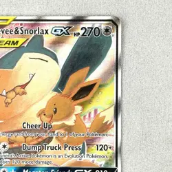 Eevee & Snorlax GX SM169 NEAR MINT Black Star Promo Pokemon TCG - Image 5
