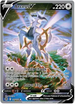 1x Arceus V - 166/172 - Alternate Art Ultra Rare NM-Mint Pokemon SWSH09 - Brilli - Image 1