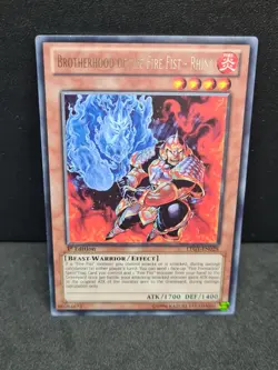 YUGIOH BROTHERHOOD OF THE FIRE FIST - RHINO RARE LTGY-EN028 1ST ED NM - Image 1