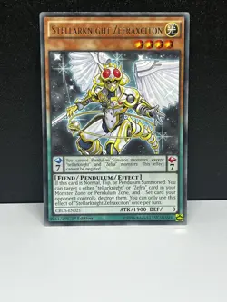 Yugioh Stellarknight Zefraxciton CROS-EN021 Rare 1st Edition NM - Image 1