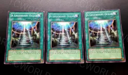 Yu-Gi-Oh! 1st Edition LOD-058 3x "A Legendary Ocean" NMint-Mint - Image 1