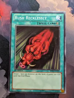 Rush Recklessly - BP02-EN133 - Common 1st Edition Yugioh - Image 1