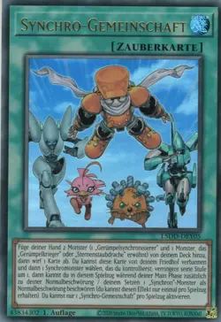 yugioh 1x Synchro-Gemeinschaft L5DD-DEY05 ULTRA RARE 1AUFLAGE DEUTSCH - Image 1