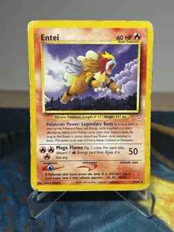 Entei 17/64 Neo Revelation Unlimited Non Holo Rare Pokemon Card HP - Image 1