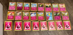 24 LOT Pokemon Cards DISCONTINUED FAIRY PINK Lot 2 Holos Rare TCG ALL DIFFERENT - Image 1