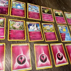24 LOT Pokemon Cards DISCONTINUED FAIRY PINK Lot 2 Holos Rare TCG ALL DIFFERENT - Image 4