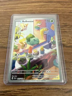 Pokemon TCG Bulbasaur Stellar Crown Illustration Card 143/142 - Image 1