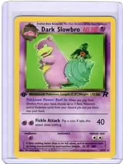 Pokemon Card - Dark Slowbro Team Rocket 1st Edition 29/82 Non-Holo Rare NM - Image 1