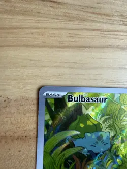 Pokemon TCG Bulbasaur Scarlet & Violet 151 Full Art Rare Card 166/165 - Image 2