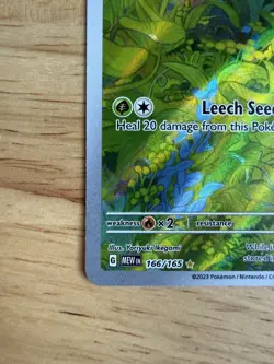 Pokemon TCG Bulbasaur Scarlet & Violet 151 Full Art Rare Card 166/165 - Image 4