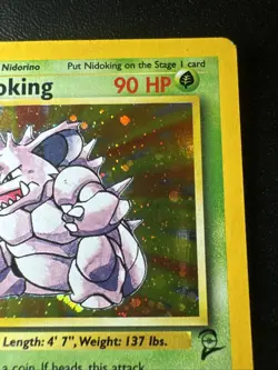 Nidoking 011/130 Base Set 2 Holo Rare Pokemon Card 2000 - Image 3