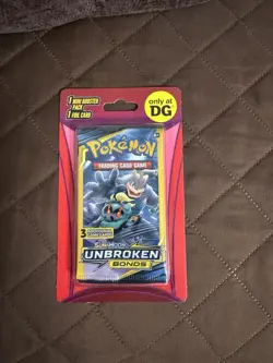 (4) Pokemon Dollar General Mini Booster Unbroken Bonds 3 Card Pack, Art Set+FOIL - Image 4