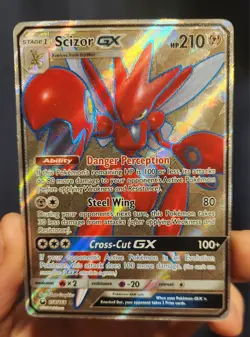 Pokemon TCG Scizor GX Breakpoint Holo Ultra Rare Card 158/168 2018 NM+ - Image 1