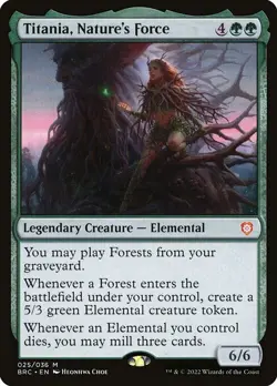 [MTG] Titania, Nature's Force (025) (BRC) NM - Image 1