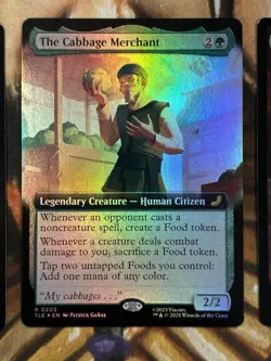 FOIL The Cabbage Merchant (Borderless) #0134 MTG Avatar Commander Rare - NM/M 🔥 - Image 2