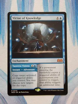 MTG Virtue of Knowledge **NM** Wilds of Eldraine (WOE) - Image 1
