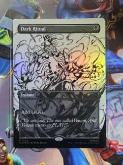 MTG Dark Ritual R (2020) Borderless Foil Marvel Spider-Man Secret Lair Drop - Image 1