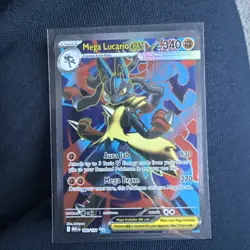 Pokemon TCG Mega Lucario EX 160/132 ME01; Mega Evolution Full Art NM Condition - Image 1