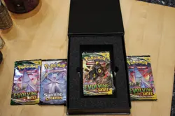 5 Pokemon Booster Packs - 4 Evolving Skies + 1 Shining Legends - All Sealed - Image 2