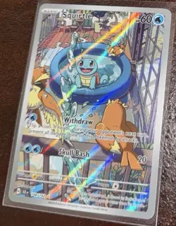 Pokemon TCG Stellar Crown Scarlet Violet: Squirtle 148/142 Illustration Rare - Image 2