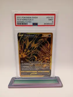 2021 Pokemon SWSH Eternatus VMAX Full Art #SV121 PSA 9 Shining Fates - Image 1