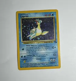 Vintage Pokemon Fossil Lapras Holo 10/62 - Image 1