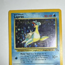 Vintage Pokemon Fossil Lapras Holo 10/62 - Image 3